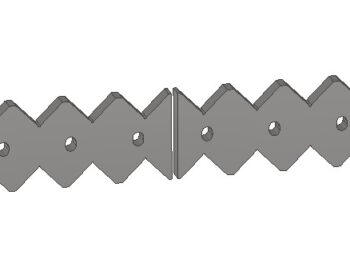 Gegenmesser Satz 4-teilig - 145x30x1797 - 002-081148