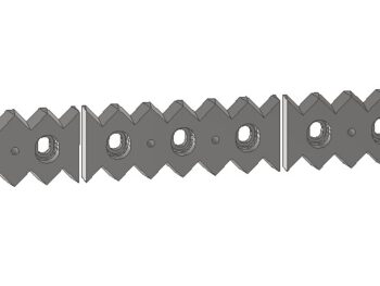 Gegenmesser Satz 5-teilig 96 x 27,5 x 1285 mm - 002-045766