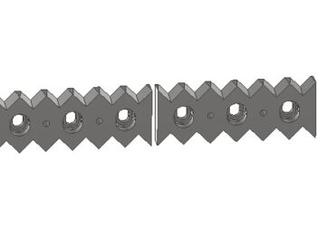 Gegenmesser Satz 6-teilig 96 x 27,5 x 1542 mm - 002-046766